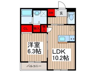 仮)越谷市千間台東新築ﾏﾝｼｮﾝの物件間取画像